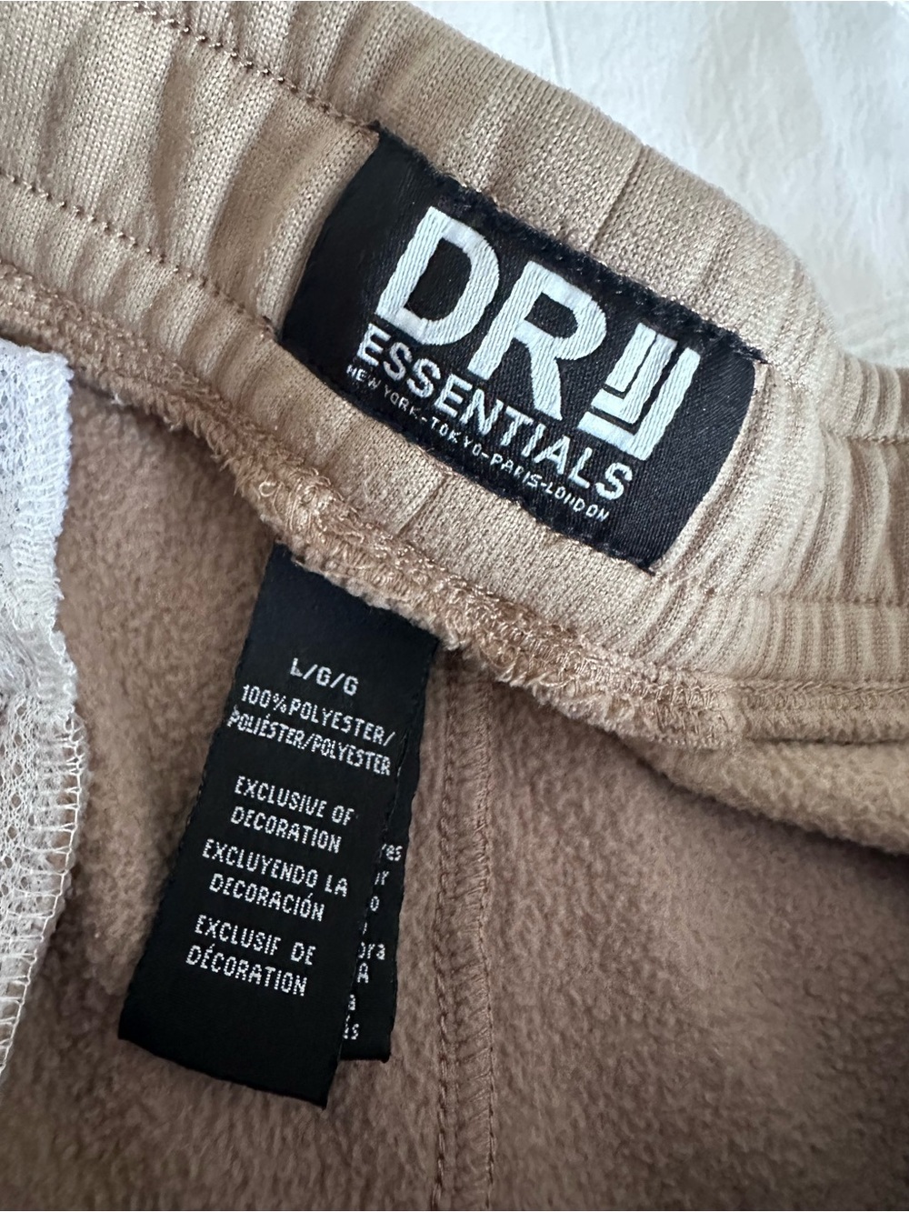 ESSENTIALS Women’s Tan Cargo Sweatpants - Picture 5 of 8